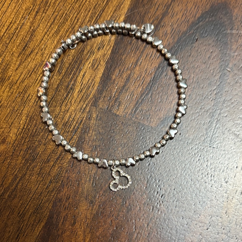 Silver Mickey Mouse Keep Bracelet